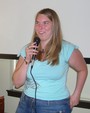 Incoming foreign exchange student from Germany was welcomed by noon Rotarians